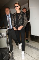 HAILEY BALDWIN at LAX Airport in Los Angeles 06/07/2017