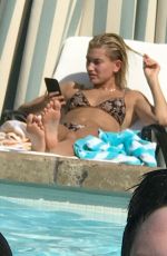 HAILEY BALDWIN in Bikini at Pool in Beverly Hills 06/02/2017