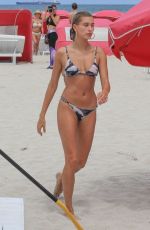 HAILEY BALDWIN in Bikini on the Beach in Miami 06/11/2017