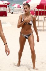 HAILEY BALDWIN in Bikini on the Beach in Miami 06/11/2017