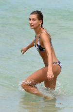 HAILEY BALDWIN in Bikini on the Beach in Miami 06/11/2017