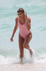 HAILEY BALDWIN in Swimsuit on the Beach in Miami 06/10/2017