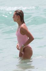 HAILEY BALDWIN in Swimsuit on the Beach in Miami 06/10/2017