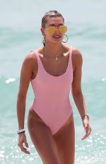 HAILEY BALDWIN in Swimsuit on the Beach in Miami 06/10/2017