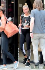 HAILEY BALDWIN Leaves a Gym in New York 06/14/2017