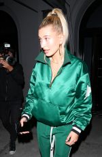 HAILEY BALDWIN Leaves Craig