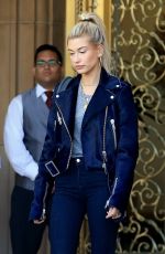 HAILEY BALDWIN Leaves Montage Hotel in Beverly Hills 06/01/2017