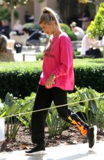 HAILEY BALDWIN Out for Lunch at Bouchon in Beverly Hills 06/01/2017