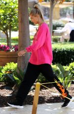 HAILEY BALDWIN Out for Lunch at Bouchon in Beverly Hills 06/01/2017