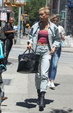 HAILEY BALDWIN Out for Lunch in New York 06/20/2017