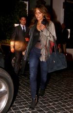 HALLE BERRY Out for Dinner in Beverly Hills 06/08/2017