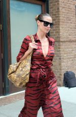 HEIDI KLUM Leaves Greenwich Hotel in New York 06/23/2017