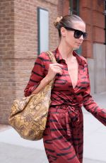 HEIDI KLUM Leaves Greenwich Hotel in New York 06/23/2017