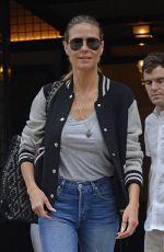 HEIDI KLUM Leaves Her Hotel in New York 06/19/2017