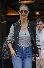 HEIDI KLUM Leaves Her Hotel in New York 06/19/2017