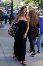 HEIDI KLUM Out Make-up Free in New York 06/13/2017