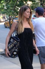 HEIDI KLUM Out Make-up Free in New York 06/13/2017