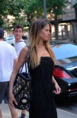 HEIDI KLUM Out Make-up Free in New York 06/13/2017