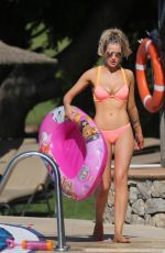 HELEN FLANAGAN in Bikini at a Pool in Majorca 06/15/2017
