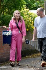 HELEN FLANAGAN on the Set of Coronation Street in Manchester 06/21/2017