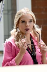 HELEN FLANAGAN on the Set of Coronation Street in Manchester 06/21/2017