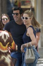 HELEN SVEDIN and Luis Figo Out for Lunch in Madrid 06/26/2017