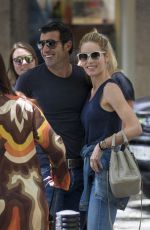HELEN SVEDIN and Luis Figo Out for Lunch in Madrid 06/26/2017