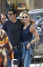 HELEN SVEDIN and Luis Figo Out for Lunch in Madrid 06/26/2017