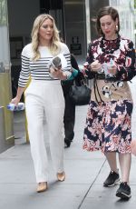 HILARY DUFF and MIRIAM SHOR on the Set of Younger in New York 06/19/2017