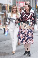 HILARY DUFF and MIRIAM SHOR on the Set of Younger in New York 06/19/2017