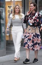 HILARY DUFF and MIRIAM SHOR on the Set of Younger in New York 06/19/2017
