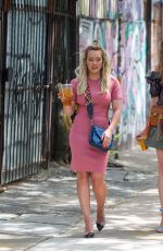 HILARY DUFF and SUTTON FOSTER on the Set of Younger in New York 06/02/2017