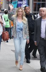 HILARY DUFF Arrives at Good Morning America in New York 06/19/2017