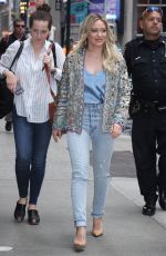 HILARY DUFF Arrives at Good Morning America in New York 06/19/2017