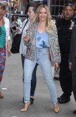 HILARY DUFF Arrives at Good Morning America in New York 06/19/2017