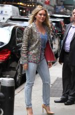 HILARY DUFF Arrives at Good Morning America in New York 06/19/2017