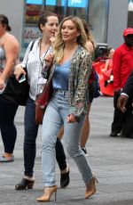 HILARY DUFF Arrives at Good Morning America in New York 06/19/2017