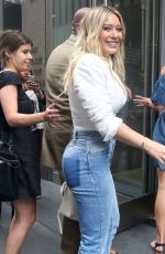 HILARY DUFF Arrives at SiriusXM Studio in New York 06/26/2017