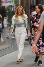 HILARY DUFF Leaves Good Morning America in New York 06/19/2017