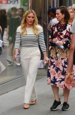 HILARY DUFF Leaves Good Morning America in New York 06/19/2017