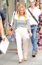 HILARY DUFF Leaves Good Morning America in New York 06/19/2017