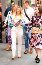 HILARY DUFF Leaves Good Morning America in New York 06/19/2017