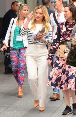 HILARY DUFF Leaves Good Morning America in New York 06/19/2017