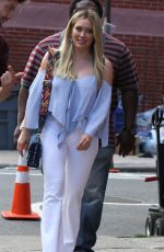 HILARY DUFF on the Set of Younger in Brooklyn 06/26/2017