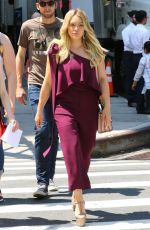 HILARY DUFF on the Set of Younger in New York 06/13/2017