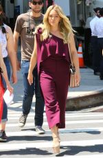 HILARY DUFF on the Set of Younger in New York 06/13/2017