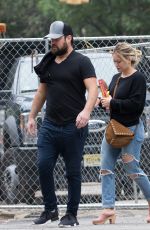 HILARY DUFF Out and About in New York 06/17/2017