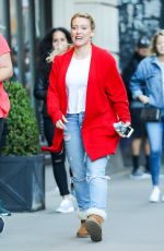 HILARY DUFF Out in New York 06/09/2017