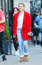 HILARY DUFF Out in New York 06/09/2017