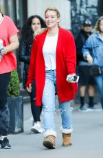 HILARY DUFF Out in New York 06/09/2017